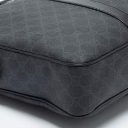 Pre Owned Gucci Black/Grey Guccissima Leather Laptop Bag