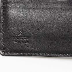 Gucci Black Guccissima Leather Bifold Wallet