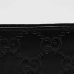 Gucci Black Guccissima Leather Bifold Wallet
