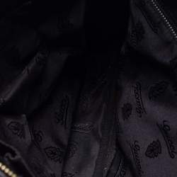 Pre Owned Gucci Black Guccissima Leather Messenger Bag