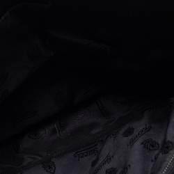 Pre Owned Gucci Black Guccissima Leather Messenger Bag