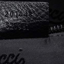 Pre Owned Gucci Black Guccissima Leather Messenger Bag