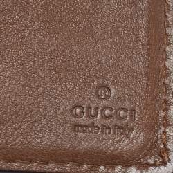 Gucci Brown Microguccissima Python Bifold Wallet