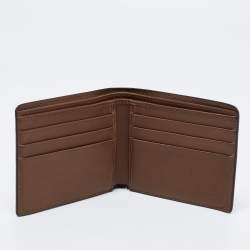 Gucci Brown Microguccissima Python Bifold Wallet
