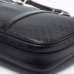 Pre Owned Gucci Black Bright Diamante Leather Briefcase
