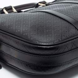 Pre Owned Gucci Black Bright Diamante Leather Briefcase