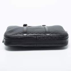 Pre Owned Gucci Black Bright Diamante Leather Briefcase