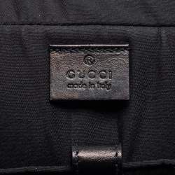 Pre Owned Gucci Black Bright Diamante Leather Briefcase