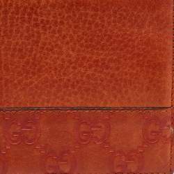 Gucci Orange Guccissima Leather Bifold Wallet