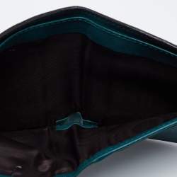 Pre Owned Gucci Green Microguccissima Leather Bifold Wallet