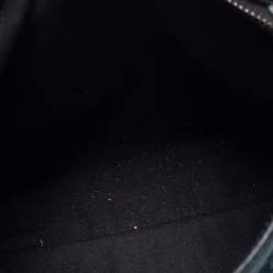 Gucci Black GG  Canvas And Leather Flat Messenger Bag