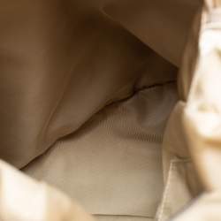 مملوكة مسبقًا Gucci X The North Face Beige/Orange GG Canvas And Leather Backpack