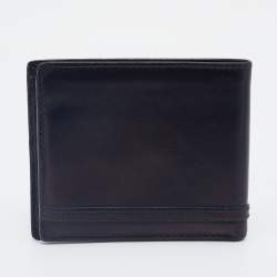 Gucci Black Leather Horsebit Bifold Wallet