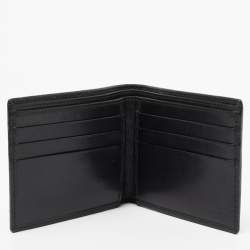 Gucci Black GG Canvas and Leather Bifold Wallet