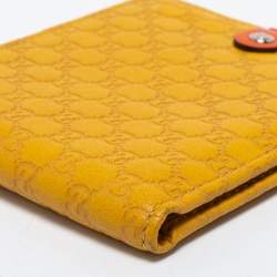 Gucci Yellow Micro Guccissima Leather Bifold Wallet