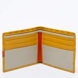 Gucci Yellow Micro Guccissima Leather Bifold Wallet