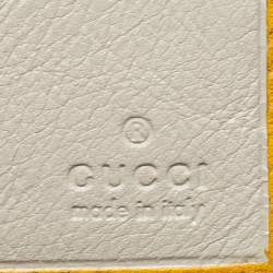 Gucci Yellow Micro Guccissima Leather Bifold Wallet