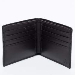 Gucci Beige GG Supreme Canvas Web Bifold Wallet 