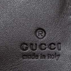 Gucci Beige GG Supreme Canvas Web Bifold Wallet 