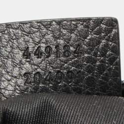 Pre Owned Gucci Black GG Nylon Small Flat Messenger bag