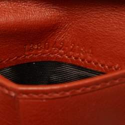 Gucci Beige/Orange GG Supreme Canvas Web Bifold Wallet