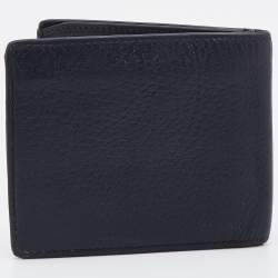 Pre Owned Gucci Black Leather GG Marmont Bifold Wallet