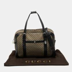 Gucci Beige/Ebony Diamante Supreme Canvas Brief Laptop Bag
