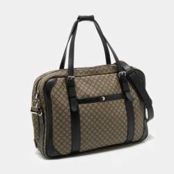 Gucci Beige/Ebony Diamante Supreme Canvas Brief Laptop Bag