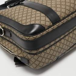 Gucci Beige/Ebony Diamante Supreme Canvas Brief Laptop Bag