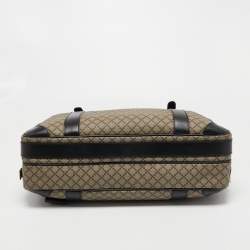 Gucci Beige/Ebony Diamante Supreme Canvas Brief Laptop Bag