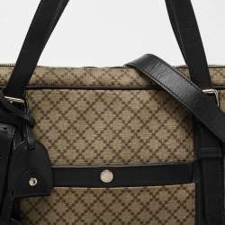 Pre Owned Gucci Beige/Ebony Diamante Supreme Canvas Brief Laptop Bag
