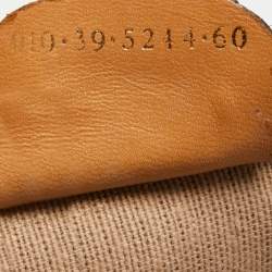 Pre Owned Gucci Beige/Tan GG Coated Canvas and Leather Suitcase