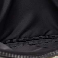 Pre Owned Gucci Black Nylon Tiger Patch Zip Pouch 