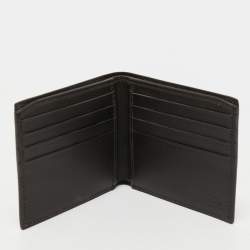 Gucci Beige GG Supreme Canvas Web Bifold Wallet 