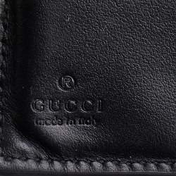 مملوكة مسبقًا Gucci Black Guccissima Leather Bifold Wallet