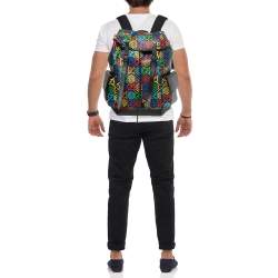 Gucci Multicolor GG Psychedelic Coated Canvas and Leather Backpack