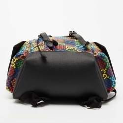 Gucci Multicolor GG Psychedelic Coated Canvas and Leather Backpack