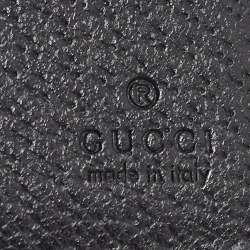 Gucci Black Leather Bee Star Bifold Wallet