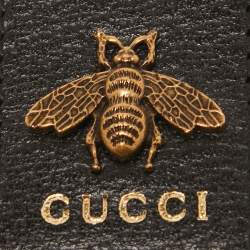 Pre Owned Gucci Black Leather Animalier Money Clip 
