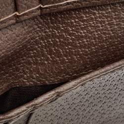 Gucci Brown/Brown GG Supreme Canvas and Leather Ophidia Bifold Wallet
