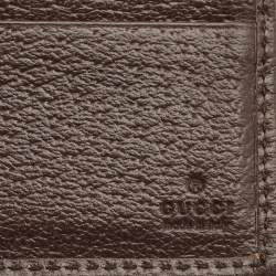 Gucci Brown/Brown GG Supreme Canvas and Leather Ophidia Bifold Wallet