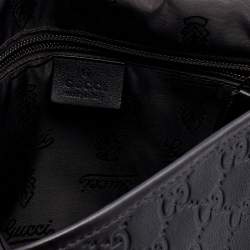 Pre Owned Gucci Brown Guccissima Leather Messenger Bag