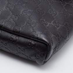 Pre Owned Gucci Brown Guccissima Leather Messenger Bag