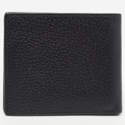 Gucci Black Leather Animalier Bifold Wallet