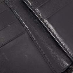 Gucci Black GG Canvas and Leather Bifold Wallet