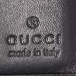 Gucci Black GG Canvas and Leather Bifold Wallet