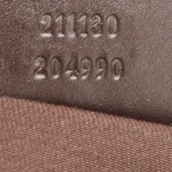 Pre Owned Gucci Beige/Ebony GG Supreme Canvas and Leather Web Messenger Bag