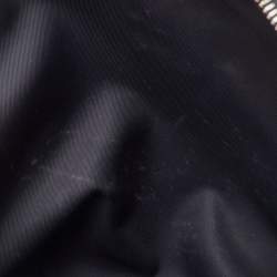 Gucci Beige/Black GG Supreme Canvas and Leather Zip Pouch
