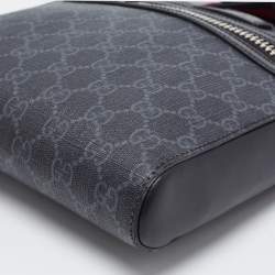 Gucci Black GG Supreme Canvas Small Messenger Bag