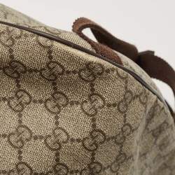 Gucci Beige/Brown GG Supreme Canvas Interlocking G Backpack